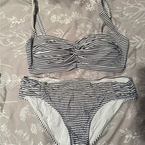 Striped Bikini Set